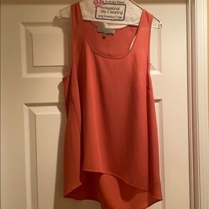 Current Affair Racerback tank- small coral orange